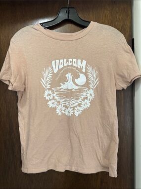 Volcom Cream Wave & Floral Graphic Tee
